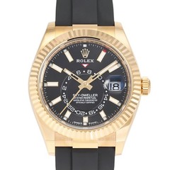 Rolex Sky-Dweller 336238 Yellow Gold 42.0mm Black Dial Automatic #YKW095