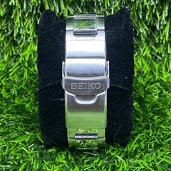 Rare Seiko Solar Chronograph SSC239 Men Diver Black Dial Blue Green Bezel Watch