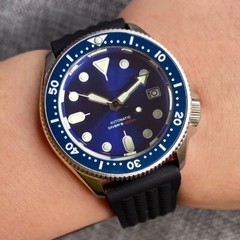 20ATM Diver Tandorio 37mm Sapphire Glass Ceramic Bezel Lume Japan NH35 Men Watch