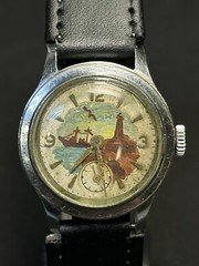 HAND PAINTED DIAL⏱️USSR Vintage Watch Uran 15 Jewels/ 1950s