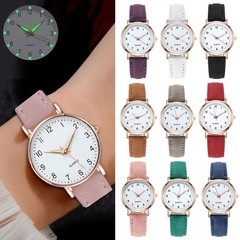 Fashion Watch For Women Leather Quartz Watches Ladies Luxury Back Light Wristwat