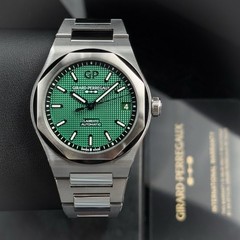 2025 Girard-Perregaux Laureato Green Dail 42mm 81010-11-3153-1CM Complete Set