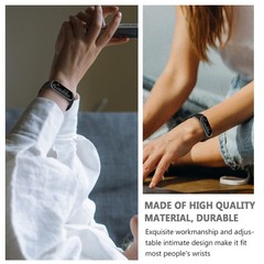 1Pcs Stylish Grey Silicone Band Strap with Double Row Metal Buckle