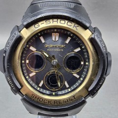 Casio G-Shock AWG-M100SBG Watch Men 49mm Black Gold Alarm Chronograph Solar READ