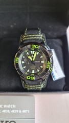 SEIKO SUPERIOR SSA059K1 Automatic Watch Canvas Band LIMITED Hardlex 4R37 Compass
