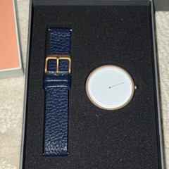 NEW THE:5TH Tokyo Range Quartz White Dial Rose Gold Case Blue Leather Strap Box