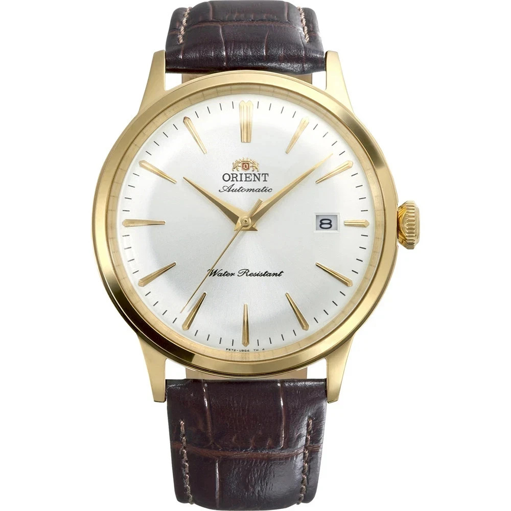 Orient Men’s Automatic Watch RA-AC0028S30B Bambino 40.5mm White Dial Leather 30M