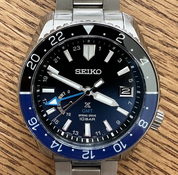 Limited Edition Seiko Prospex LX Spring Drive Sky GMT SNR049J1 G5 Titanium 45mm