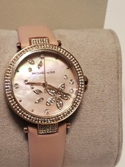 Michael Kors Parker Three-Hand Blush Leather Watch MK6808