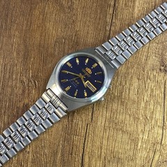 Orient Crystal 3 Stars Blue Wave Vintage automatic 21 jewels Japan mens watch