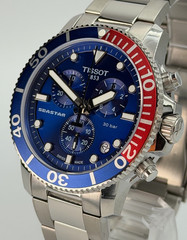 TISSOT Seastar 1000 Quartz Chrono Blue Dial Pepsi Swiss Watch T120.417.11.041.03