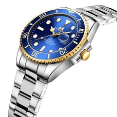 LN LENQIN Mens Watches Stainless Steel Waterproof Analog Quartz Watch for Men wi