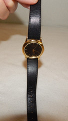 Vintage Orient Quartz Black Dial Automatic Men’s Watch Pre 1970 Gold plated GUC