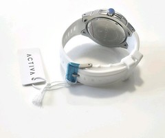 Activa Drift X Invicta Men’s Watch 44mm White Silver Quartz Silicone Strap New