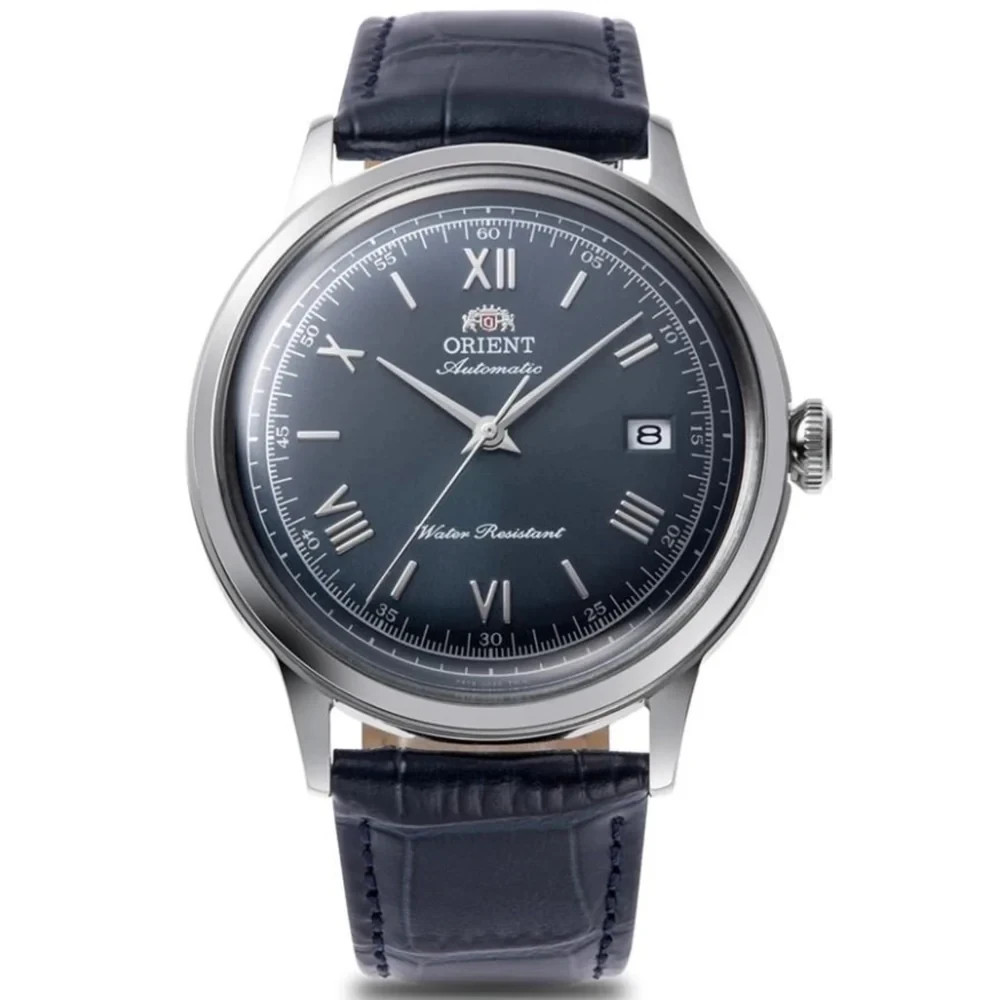 Orient Bambino Men’s Watch RA-AC0024L30B Classic NavyBlue Dial Leather Strap 30M