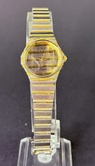 CVP Womens 24mm Gold Case NEW BATTERY Integated Gold Bracelet 855
