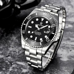 43mm NH35A PAGANI Design Automatic Men Watch Sapphire Glass Ceramic Bezel Insert