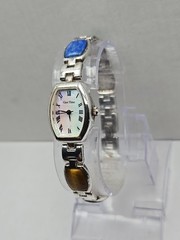 Gem Time Sterling Silver Quartz Gemstone Bracelet Watch Lapis New Battery 925