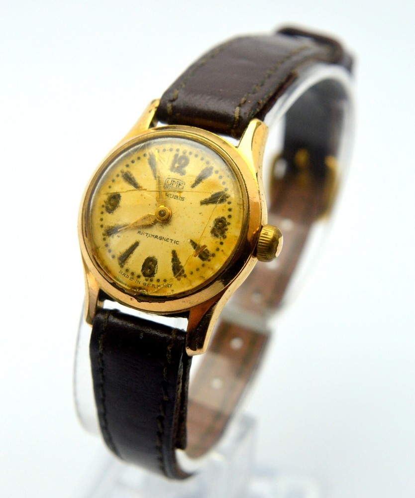 VINTAGE UMF RUHLA GERMANY GOLD FILLED LADIES MECHANICAL WATCH