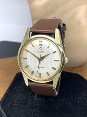 Omega Seamaster 14700 Men’s Watch Vintage 1961 Swiss Automatic Striped Dial 34mm