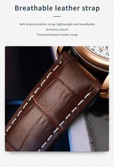 OLEVS 6667 Stylish Multi-functiom Water Resistant Casual Formal Mechanical Watch