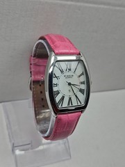 Womens Vintage Foce India Watch Silver Tone Mother Of Pearl Watch New Battery