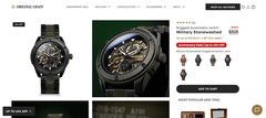 Original Grain Military Stonewashed Rugged Automatic 44mm MSRP $349