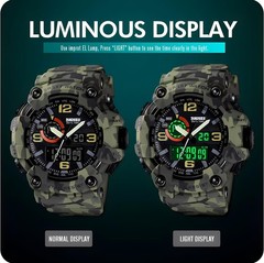 Gosasa Men’s Large Face Outdoor Sports xx/big, A _1520_camouflage&green