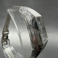 Seiko tank Watch Women 13mm Gray Dial Silver Tone Manual 1520-3570 Runs ABC