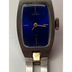 VTG Seiko Women’s Mechanical Wind Up Blue Sunburst Watch 16mm 11-7509 – 6″ Wrist