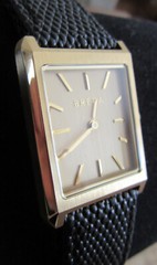 Breda Virgil Mens Watch 26mm w/ Black Leather Embossed Band 1736f New Condition