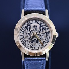 Vtg LOS ANGELES FIRE DEPARTMENT Watch Women LAFD 90’s NEW BATTERY & BAND