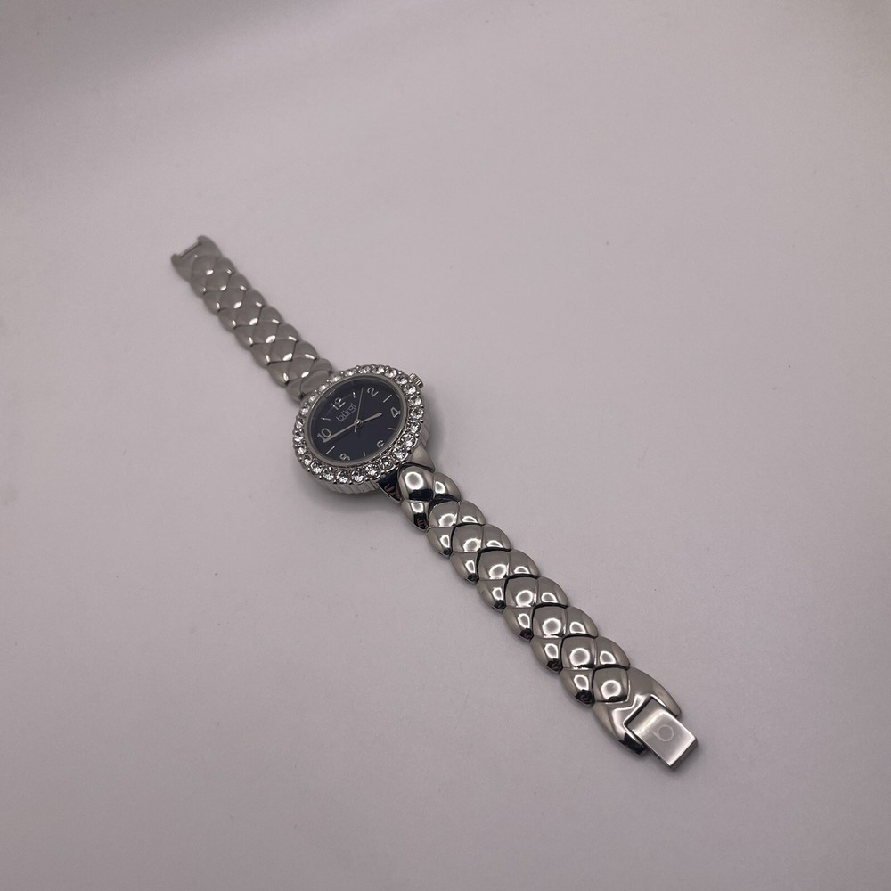 Beautiful Working Women’s Burgi – Wrist Watch Stainless / Blue / Crystal bezel