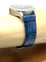 Versace Wome’ns Watch VE2S00122 Hellenyium Swiss Quartz Blue Dial Leather Band
