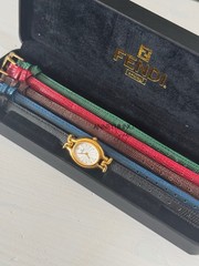Authentic FENDI Chameleon 640L 5Colors Change Belt Women’s Watch