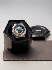 Men’s Watch Style G-SHOCK Octagon 200m Silver/Black Resin Multicolor Dial