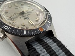 VTG INVENCIBLE 3850 SuperDiver Silver Chronograph Manual Wind Cal 7733 – 38 mm