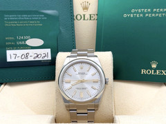 Rolex Oyster Perpetual 124300 41mm Silver Dial Stainless Steel Box Paper