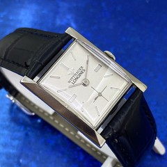 Vintage 1950’s Man’s WITTNAUER LONGINES Stunning Silver Dial Serviced & WARRANTY