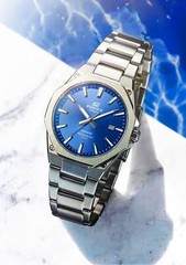 Casio Edifice EFR-S108D-2A Blue Analog Octagon Sapphire Glass Men’s Casual Watch