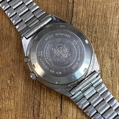 Orient Crystal 3 Stars Blue Wave Vintage automatic 21 jewels Japan mens watch