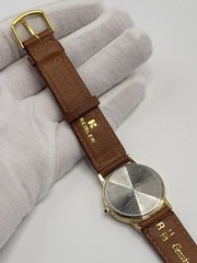 [ SERVICED WORKS ] 1990s LORUS Mickey Mouse Gold Coin Lorus Watch Disney Vintage