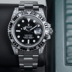 Rolex Submariner Date 40mm 116610LN Black Dial Stainless Steel Gem / Diamond Set