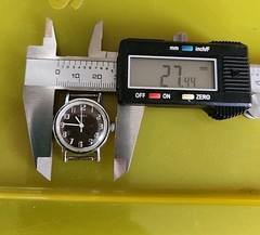 Timex Wristwatch Wind-Up Brown Face With White Numbers & Hands, No Band, Vintage