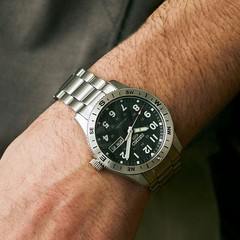 SEIKO 5 Sports HDB006J Field Automatic Black Dial Compass Bezel Watch 41mm