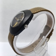 Omax 3 Star 25 Jewels Automatic 35202k Day/Date Black Vintage Men’s Watch