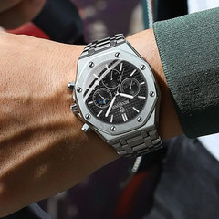 BINBOND Fashion Business Top Luxury Quartz Watch Watches Stainless Steel Water