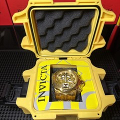 Invicta VENOM LIONHeart Chrono Gold Dial Swiss Ronda Gold Mesh Band 53.7mm 48172
