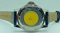 Vntg Invicta 4396, Wildflower, 10 yr bat & new, 34 mm MOP Dial, NW Leather Strap