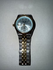Premium Steel strip circular watch with Silver, Steel Strap, 42mm case.